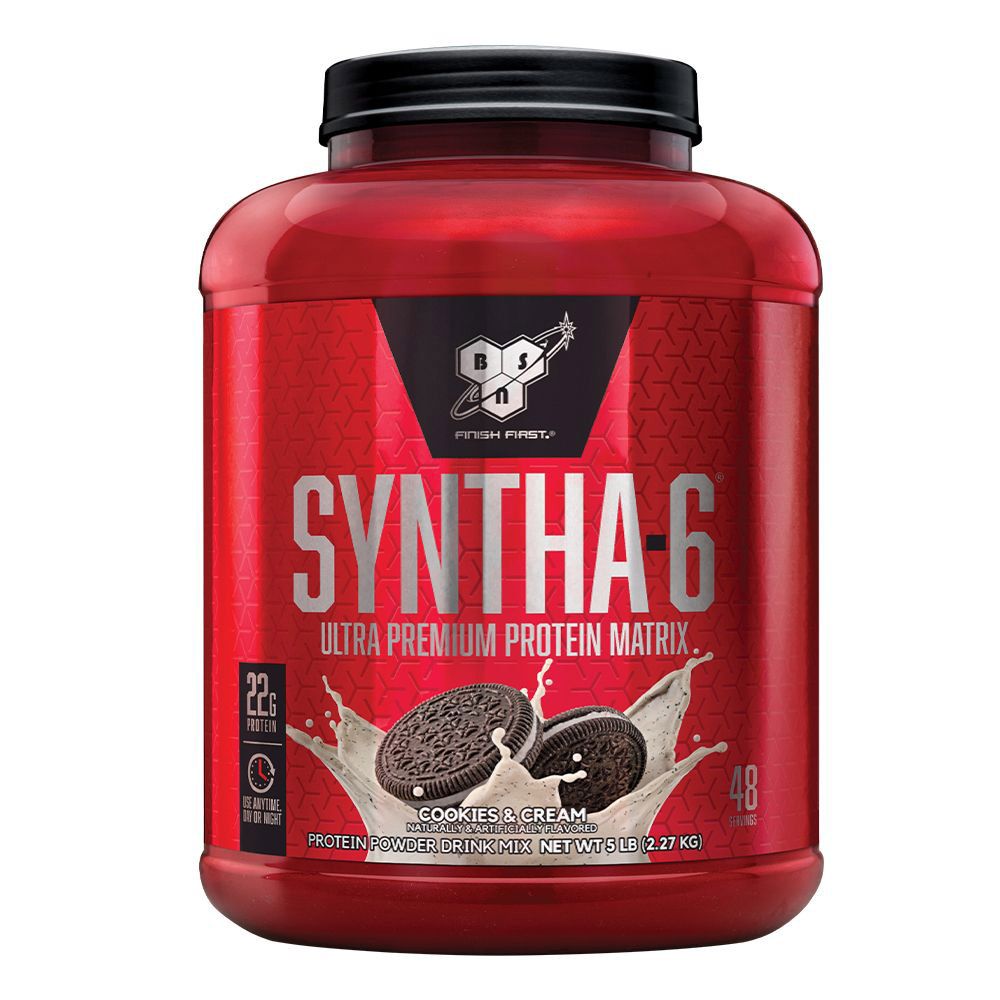 BSN Syntha 6 Ultra Premium Protein Matrix Powder Cookies & Cream 5 lb - Easy Pharmacy LLC