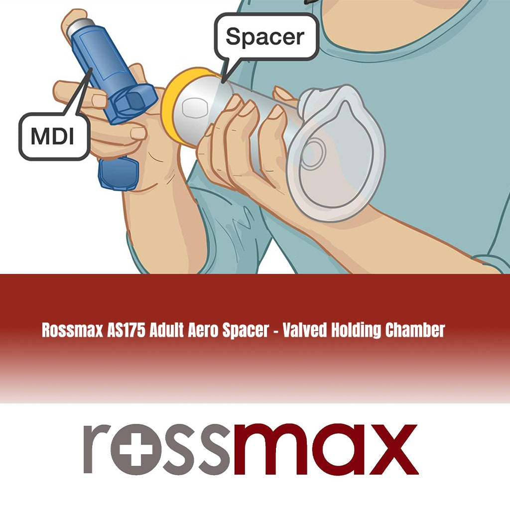 Rossmax AS175 Adult Aero Spacer - Valved Holding Chamber - Easy Pharmacy LLC
