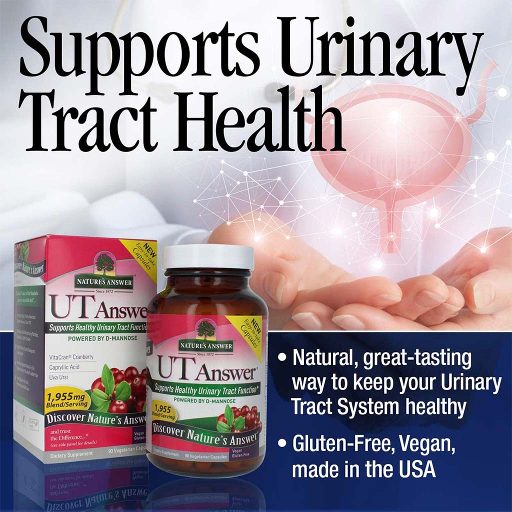 Nature's Answer UT Answer 1955mg Vegan Capsules For Urinary Tract Health, Pack of 90's - Easy Pharmacy LLC