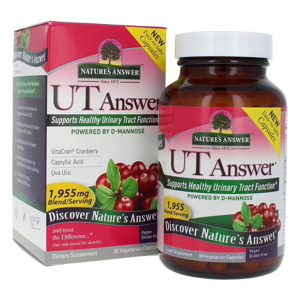 Nature's Answer UT Answer 1955mg Vegan Capsules For Urinary Tract Health, Pack of 90's - Easy Pharmacy LLC