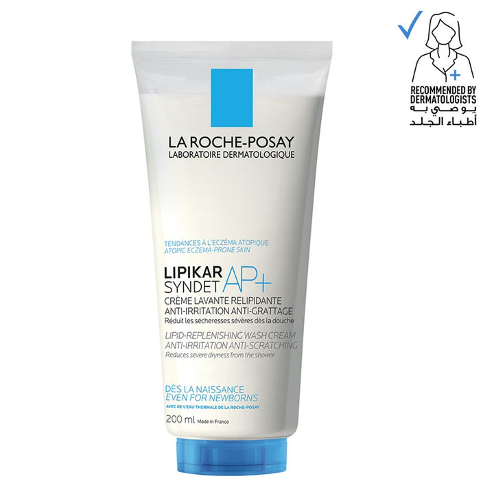 La Roche-Posay Lipikar Syndet AP+ Body Wash For Extremely Dry Atopic Eczema-Prone Skin 200ml - Easy Pharmacy LLC
