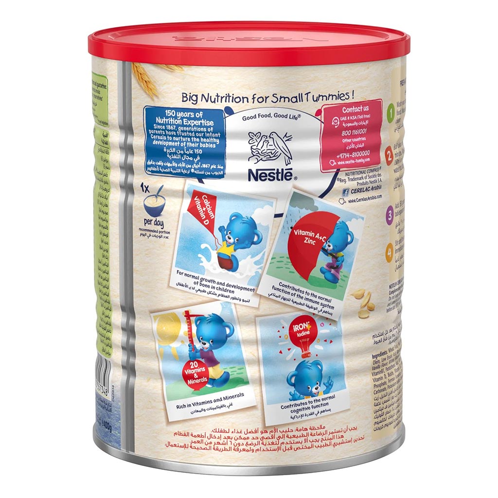 Nestle Cerelac Wheat Infant Cereals From 6 Months 400g - Easy Pharmacy LLC