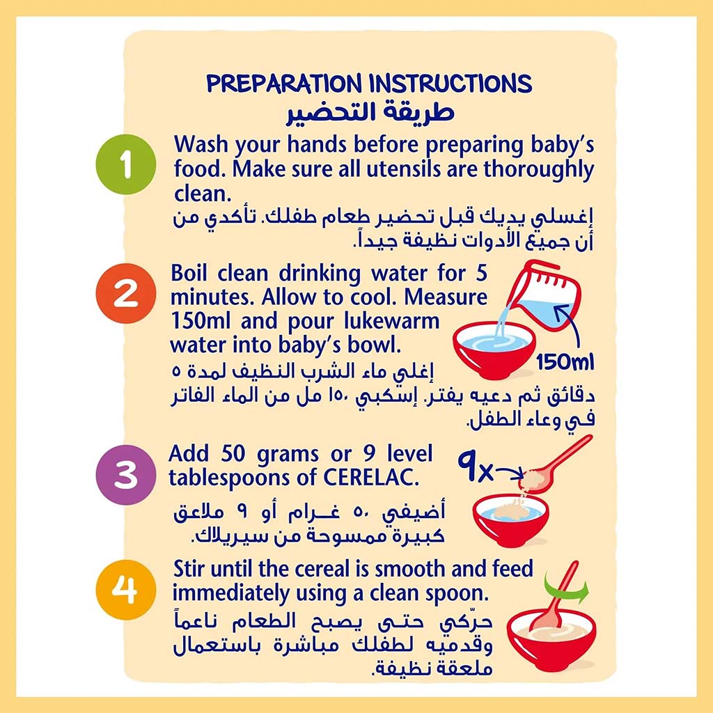 Nestle Cerelac Wheat Infant Cereals From 6 Months 400g - Easy Pharmacy LLC