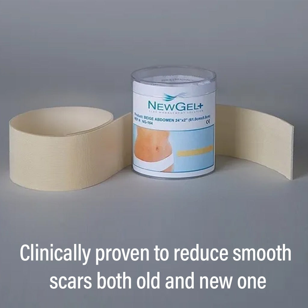 NewGel+ 24" x 2" Abdomen/Extremity Silicone Strip, Beige NG-164, Pack of 1's - Easy Pharmacy LLC