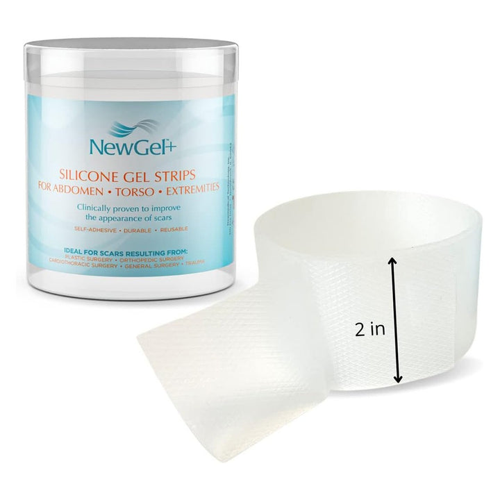 NewGel+ 24" x 2" Abdomen/Extremity Silicone Strip, Clear NG-364, Pack of 1's - Easy Pharmacy LLC