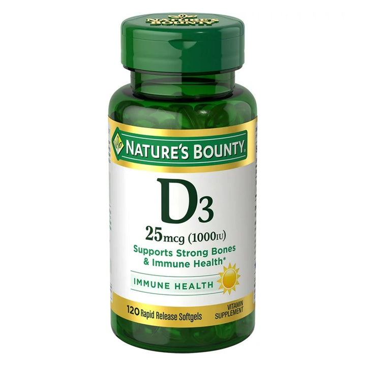 Nature's Bounty Vitamin D3 1000IU Softgels 120's - Easy Pharmacy LLC