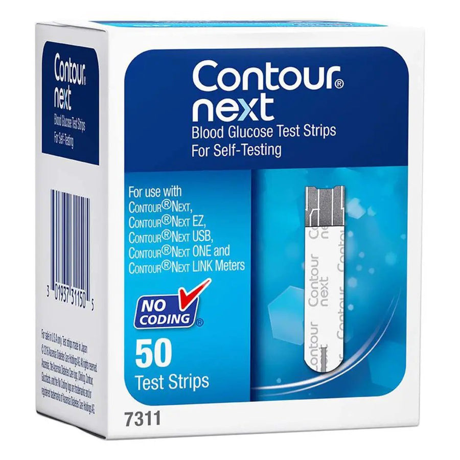 Ascensia Contour Next Blood Glucose Test Strips – Accurate Blood Sugar Monitoring, 50 Count