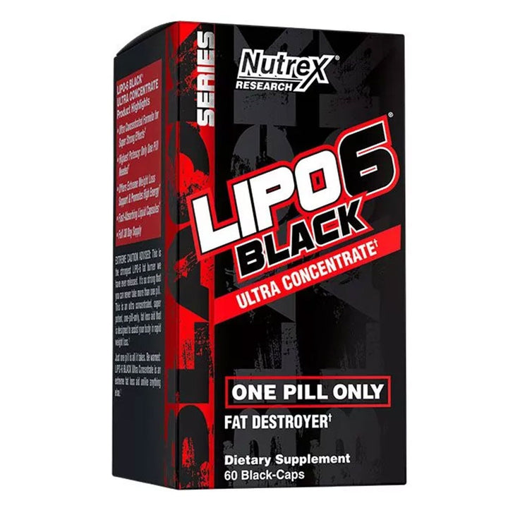 Nutrex Lipo 6 Black Ultra Concentrate Fat Destroyer Capsule 60's - Easy Pharmacy LLC