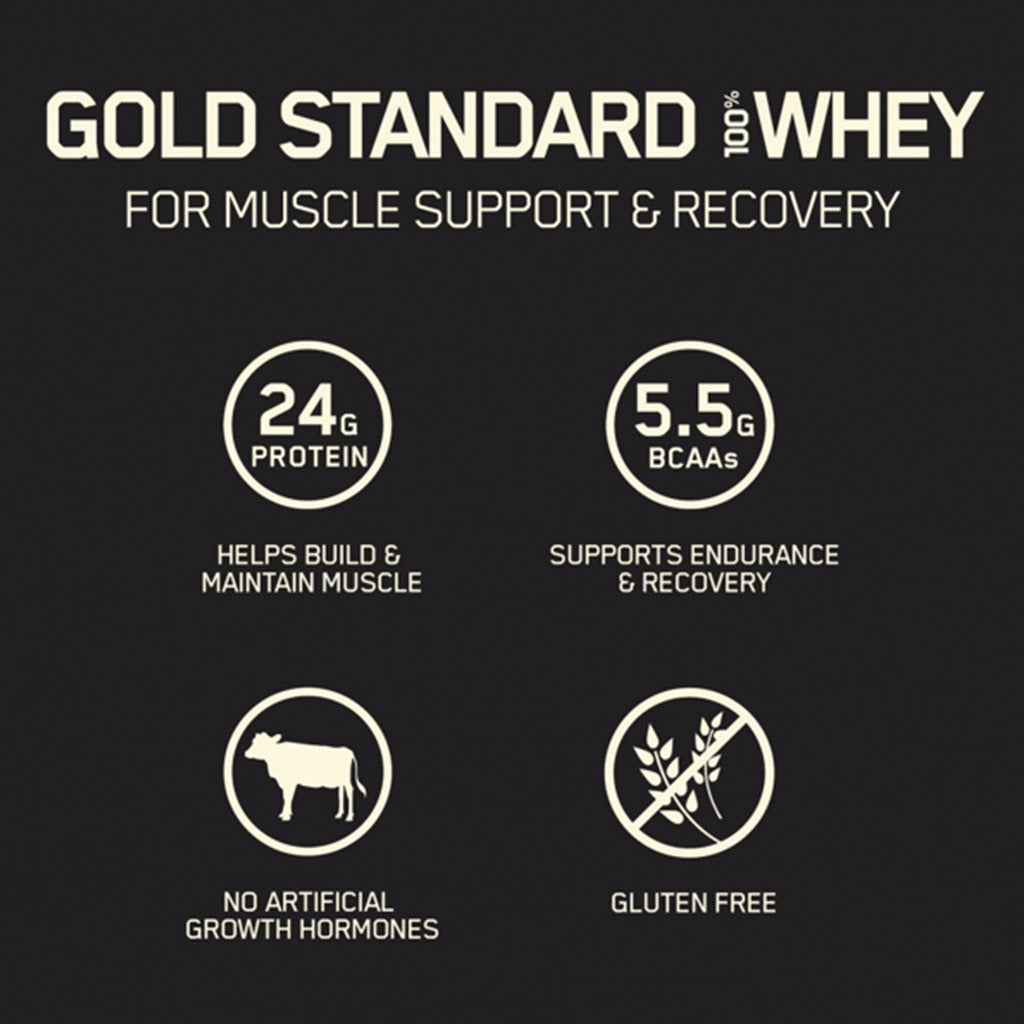 Optimum Nutrition Gold Standard 100% Whey Protein Powder Drink Mix Cookies & Cream Powder 5lb - Easy Pharmacy LLC