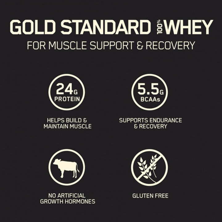 Optimum Nutrition Gold Standard 100% Whey Protein Powder Drink Mix Cookies & Cream Powder 5lb - Easy Pharmacy LLC