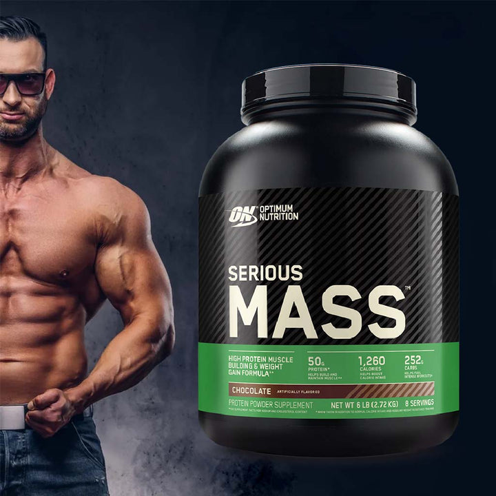 Optimum Nutrition Serious Mass Powder Chocolate 6lb - Easy Pharmacy LLC