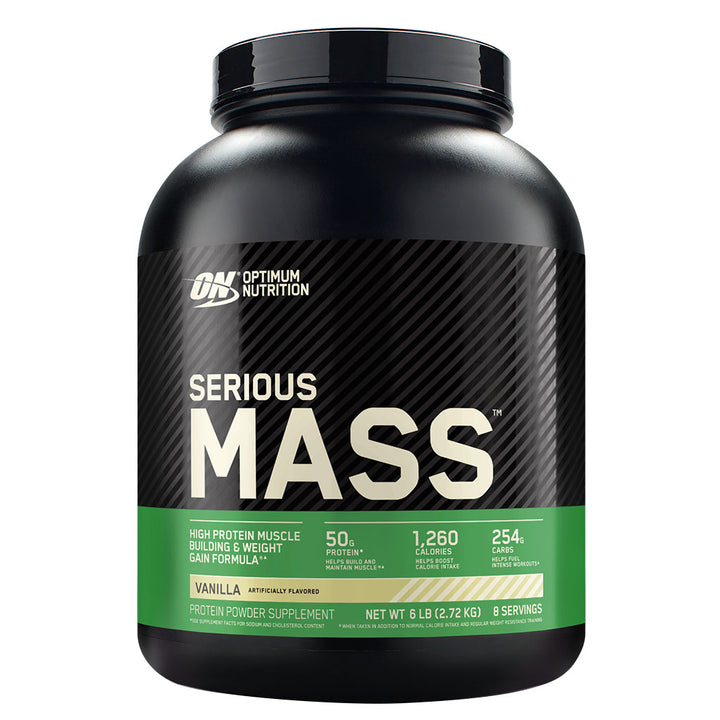 Optimum Nutrition Serious Mass Vanilla Flavor Protein Powder 6lb - Easy Pharmacy LLC