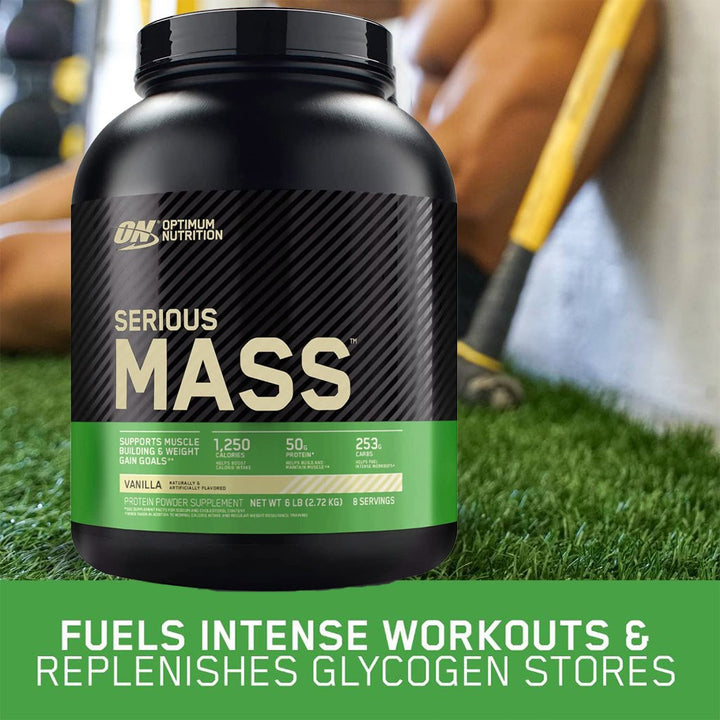 Optimum Nutrition Serious Mass Vanilla Flavor Protein Powder 6lb - Easy Pharmacy LLC