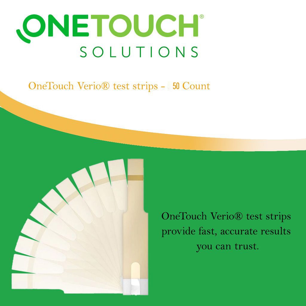 OneTouch Verio Reflect Blood Glucose Monitoring System + OneTouch Verio Test Strips 50's + OneTouch Delica Plus Lancets 100's Offer Pack - Easy Pharmacy LLC