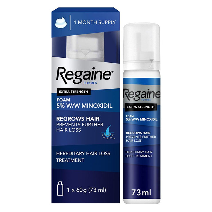 Regaine For Men 5% Extra Strength Topical Hair Regrowth Foam 73ml - Easy Pharmacy LLC