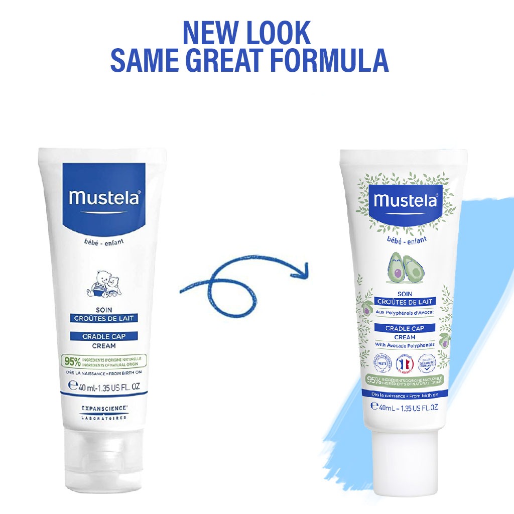 Mustela Baby Cradle Cap Cream For Newborns, Fragrance-Free 40ml - Easy Pharmacy LLC