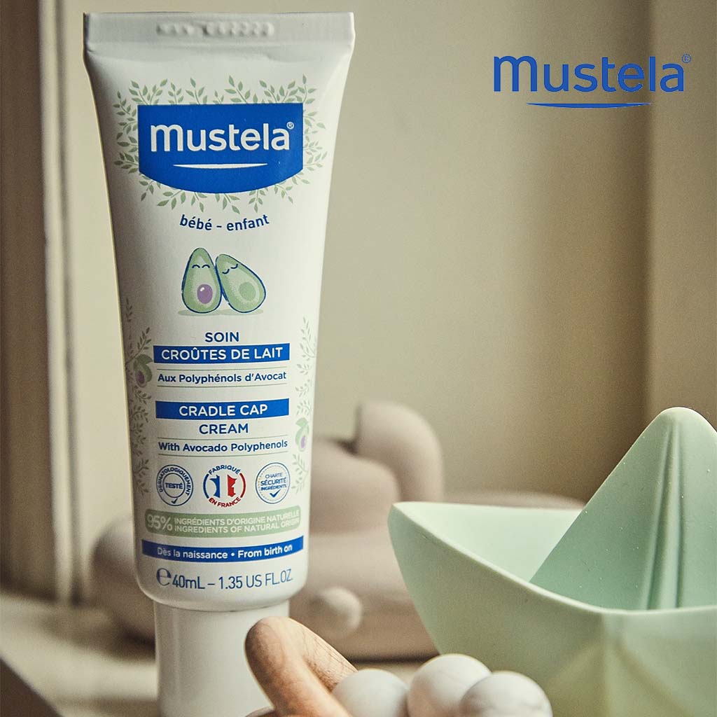 Mustela Baby Cradle Cap Cream For Newborns, Fragrance-Free 40ml - Easy Pharmacy LLC