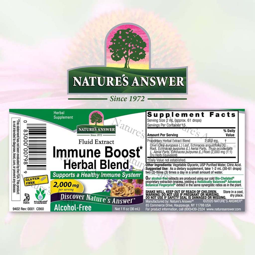Nature's Answer Immune Boost Herbal Blend Fluid Extract Drops 30ml - Easy Pharmacy LLC