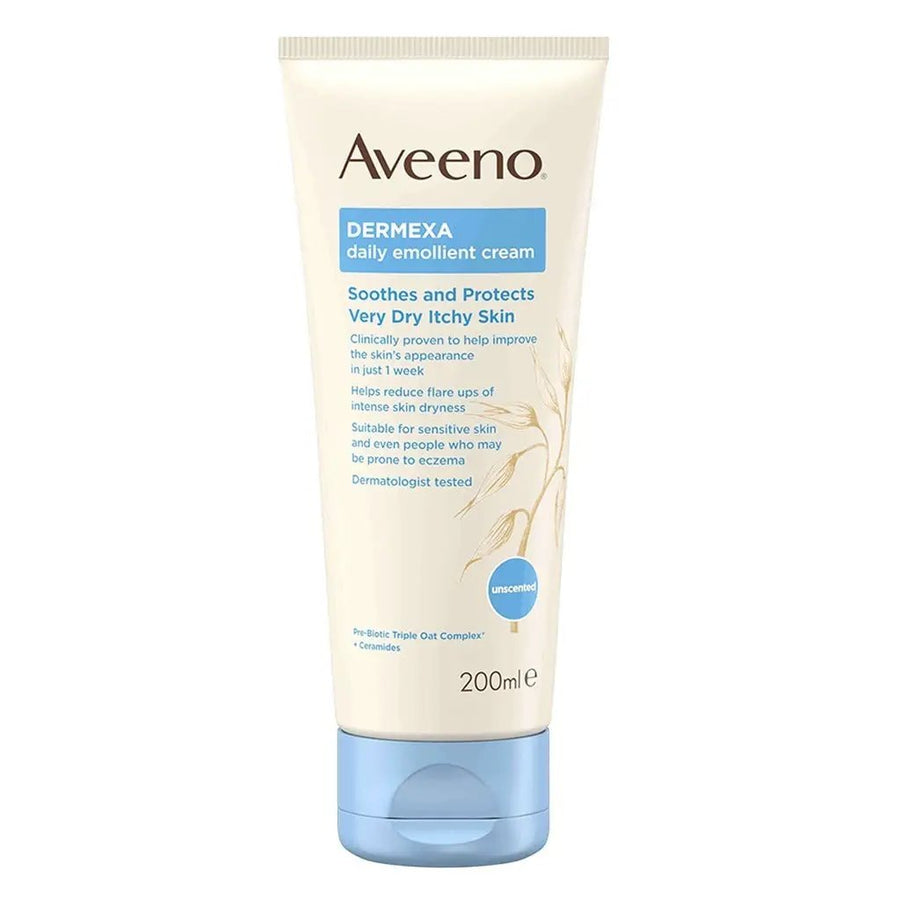 Aveeno Dermexa Daily Emollient Cream For very dry itchy skin 200 mL