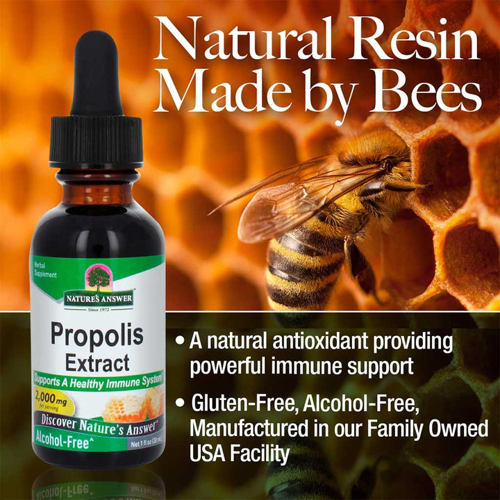 Nature's Answer Propolis 2000mg Vegetarian Drops For Immunity Support 30ml - Easy Pharmacy LLC
