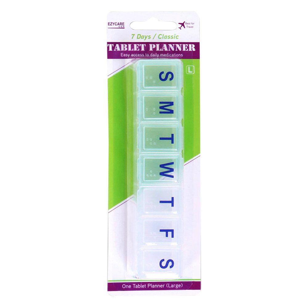 Ezycare 7 Days Classic Tablet Planner Large 17006 - Easy Pharmacy LLC
