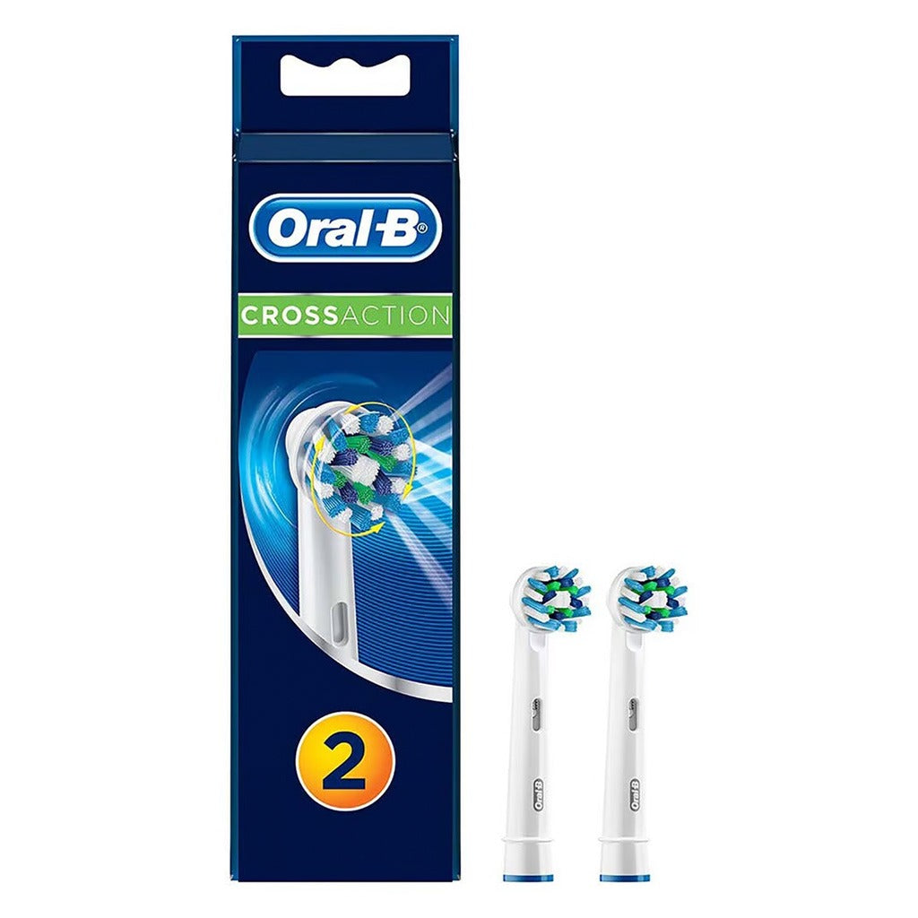Braun Oral B Cross Action Brush Heads 2's EB50-2 - Easy Pharmacy LLC