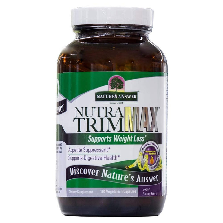 Nature's Answer Nutra Trim Max Vegetarian Capsules For Weight Management, Pack of 180’s - Easy Pharmacy LLC