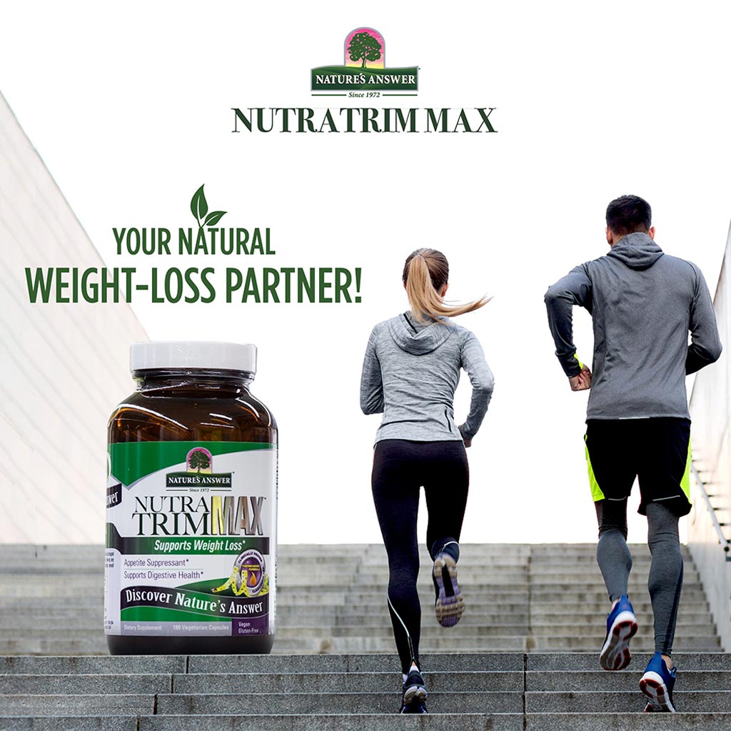 Nature's Answer Nutra Trim Max Vegetarian Capsules For Weight Management, Pack of 180’s - Easy Pharmacy LLC