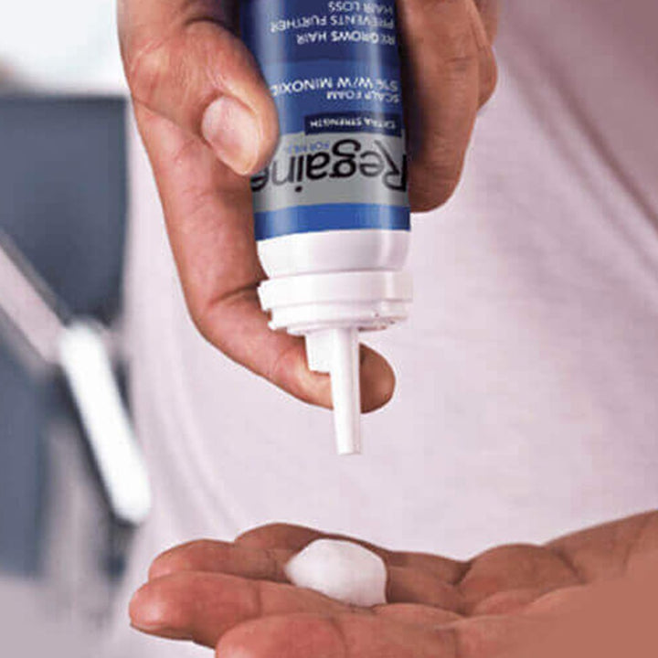 Regaine For Men 5% Extra Strength Topical Hair Regrowth Foam 73ml, Pack of 3's - Easy Pharmacy LLC