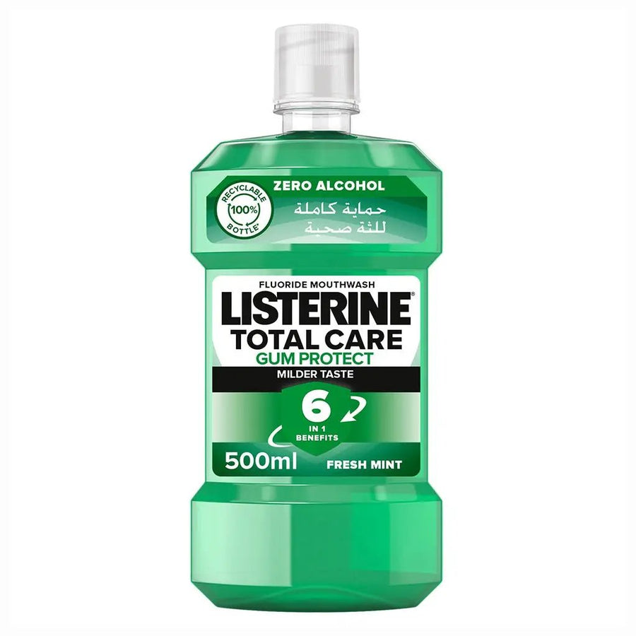Listerine Total Care Gum Protect Mild Taste Mouthwash With Zero Alcohol 500ml