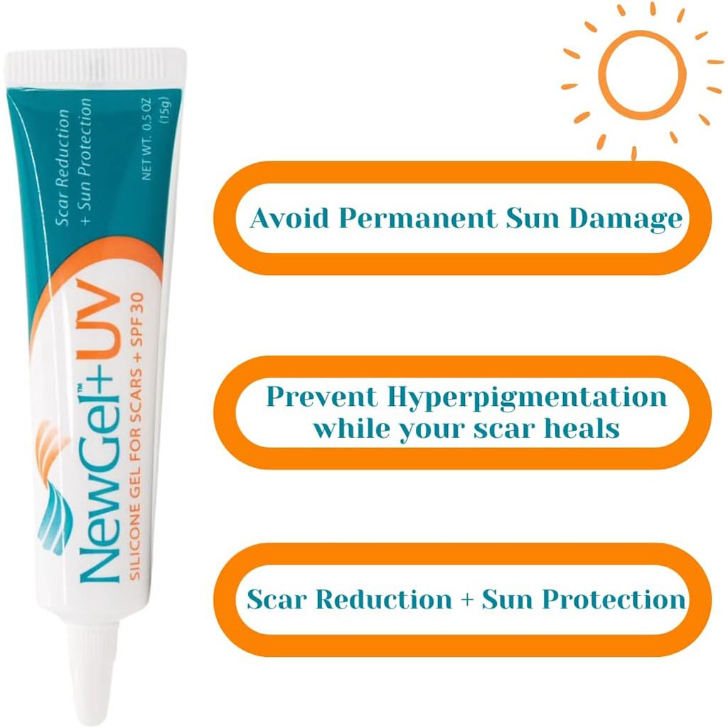 NewGel+UV Advanced Medical-Grade Silicone Scar Gel With SPF 30 15g - Easy Pharmacy LLC