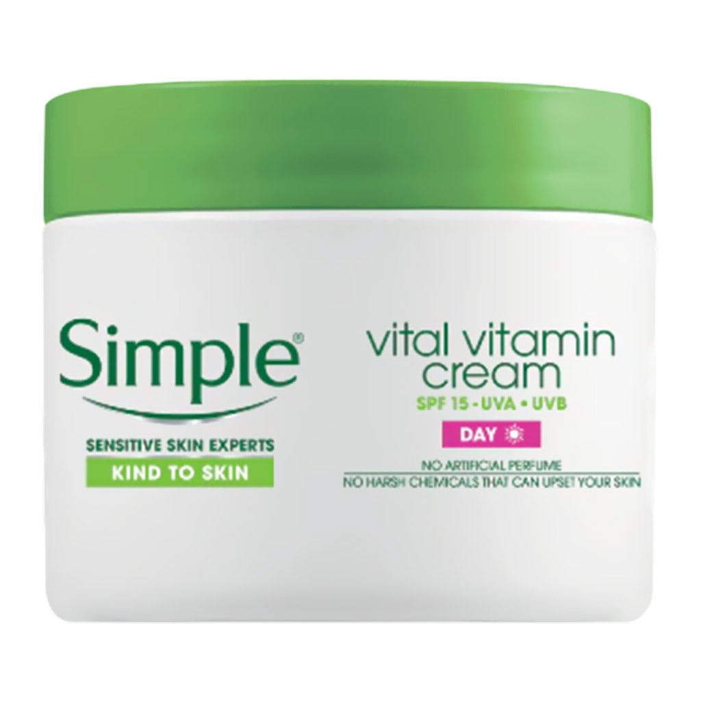 Simple Kind To Skin Vital Vitamin SPF15 Day Cream 50 mL - Easy Pharmacy LLC