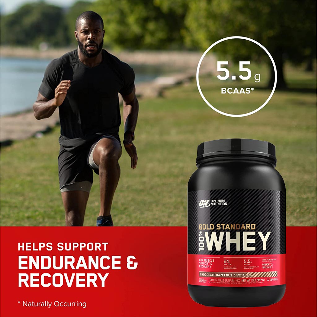 Optimum Nutrition Gold Standard 100% Whey Protein Chocolate Hazelnut 2lb - Easy Pharmacy LLC