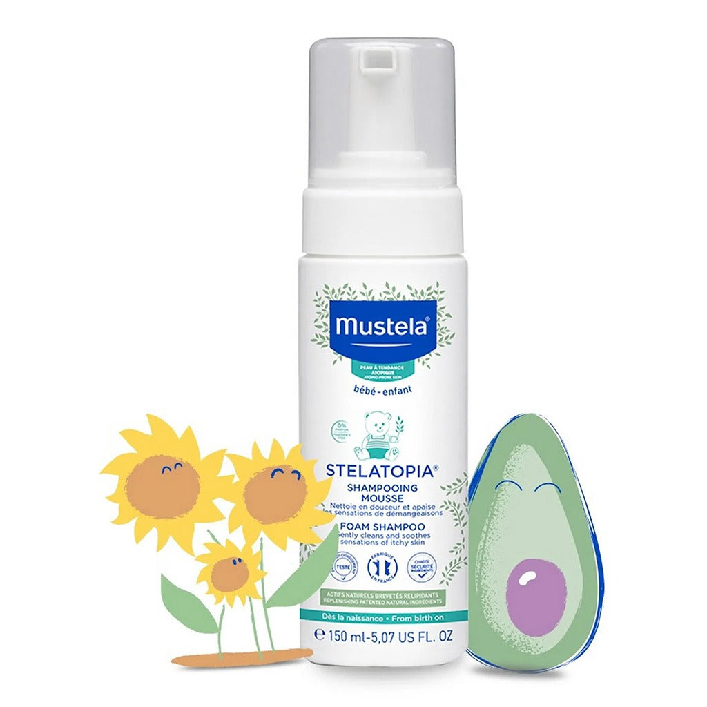 Mustela Stelatopia Foam Baby Shampoo For Atopic Prone Skin, Fragrance-Free 150ml - Easy Pharmacy LLC