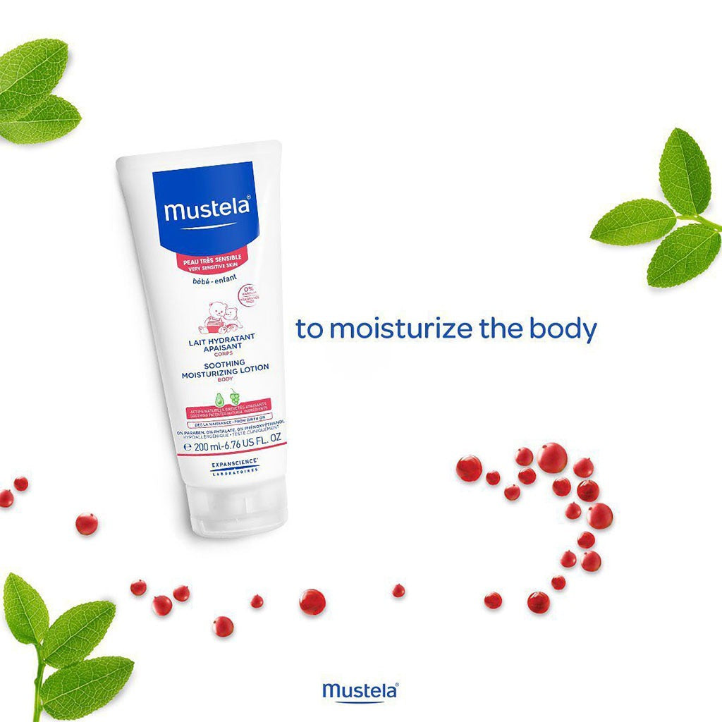 Mustela Baby Soothing Moisturizing Body Lotion For Newborn's Sensitive Skin 200ml - Easy Pharmacy LLC