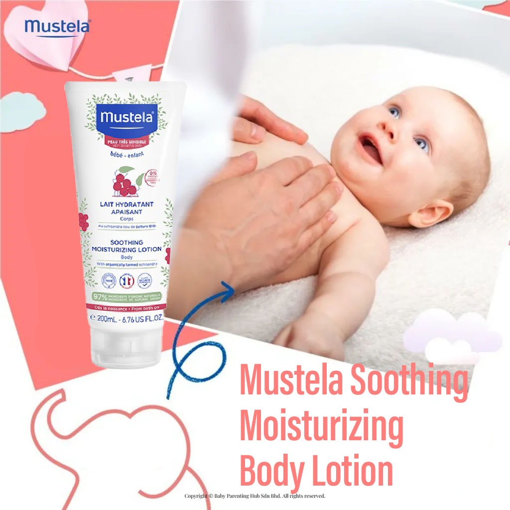 Mustela Baby Soothing Moisturizing Body Lotion For Newborn's Sensitive Skin 200ml - Easy Pharmacy LLC