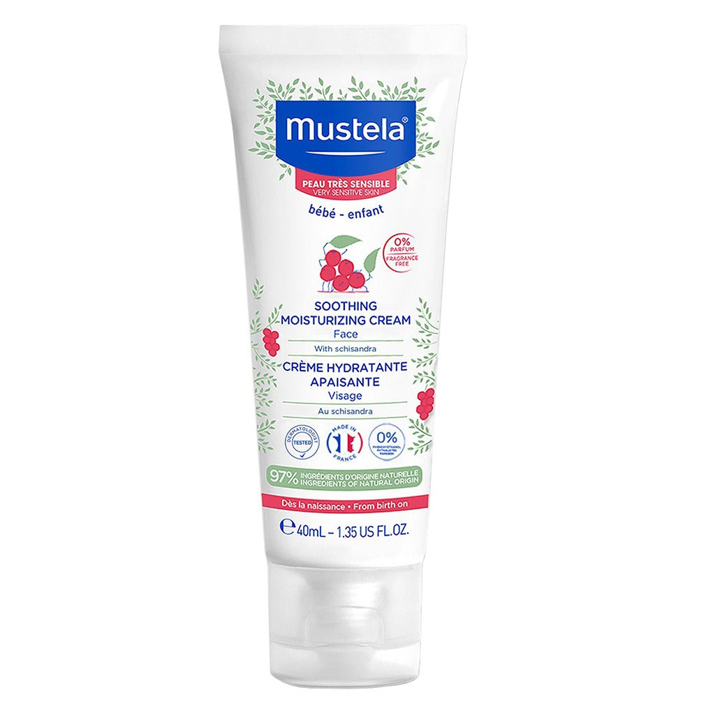 Mustela Baby Soothing Moisturising Face Cream For Sensitive Skin, Fragrance-Free 40ml - Easy Pharmacy LLC