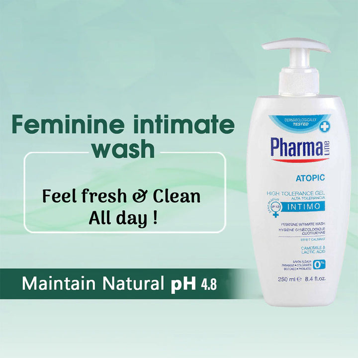 PharmaLine Atopic Feminine Intimate Wash 250 mL - Easy Pharmacy LLC