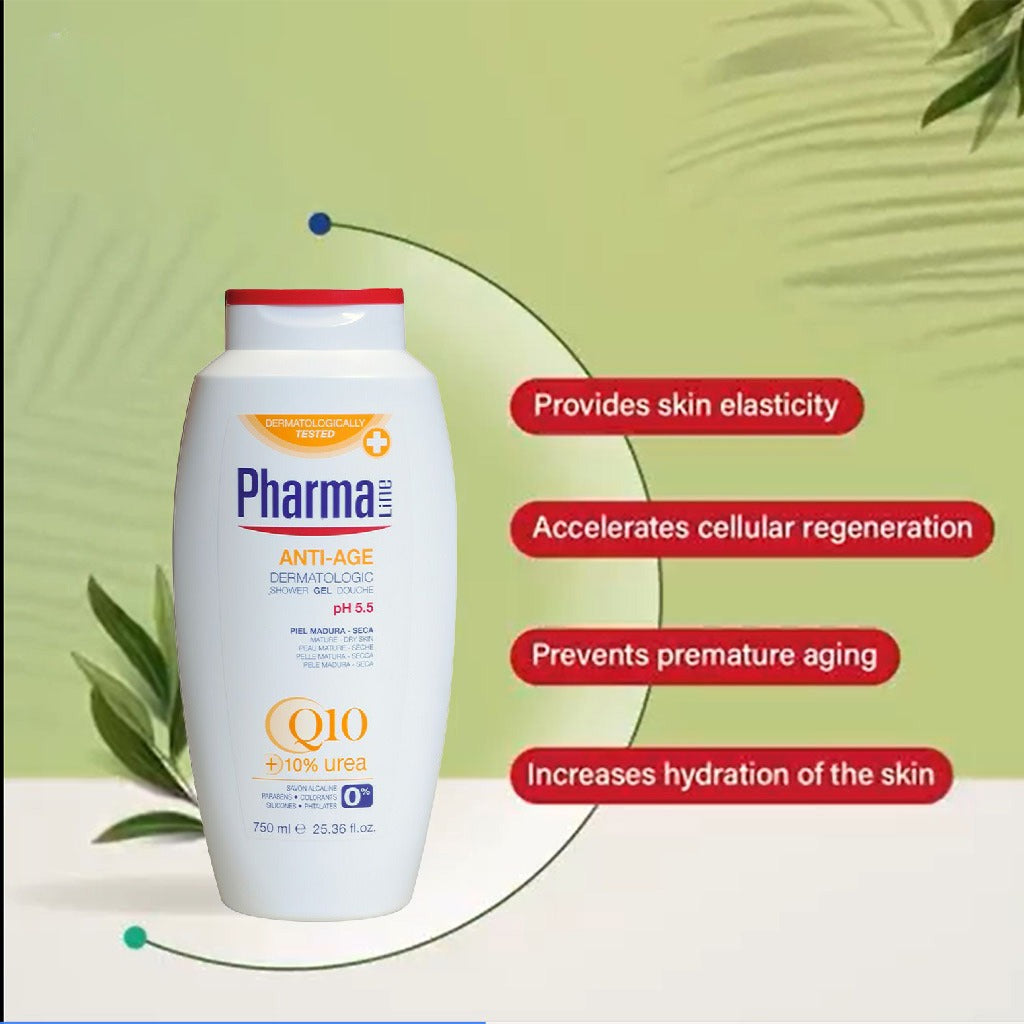 PharmaLine Anti-Age Dermatologic Shower Gel 750 mL - Easy Pharmacy LLC