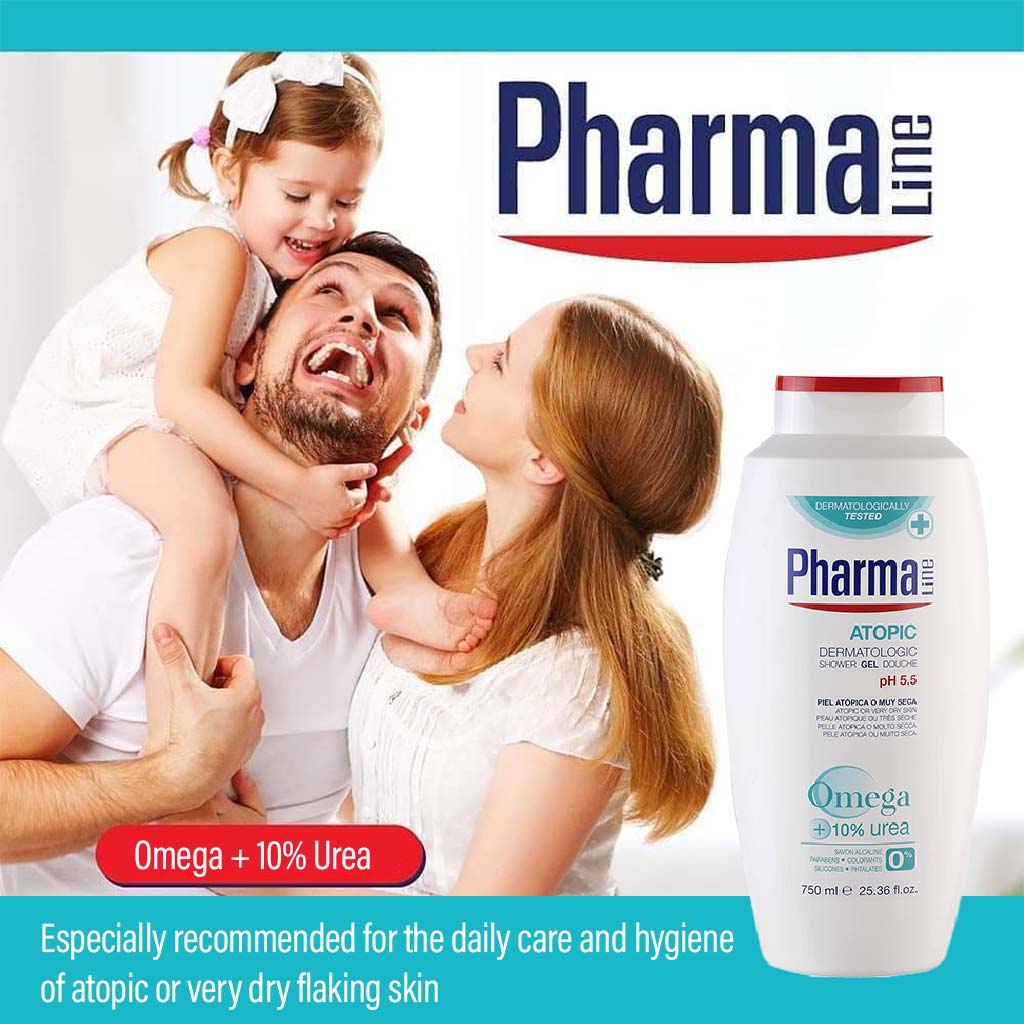 PharmaLine Atopic Dermatologic Shower Gel 750 mL - Easy Pharmacy LLC