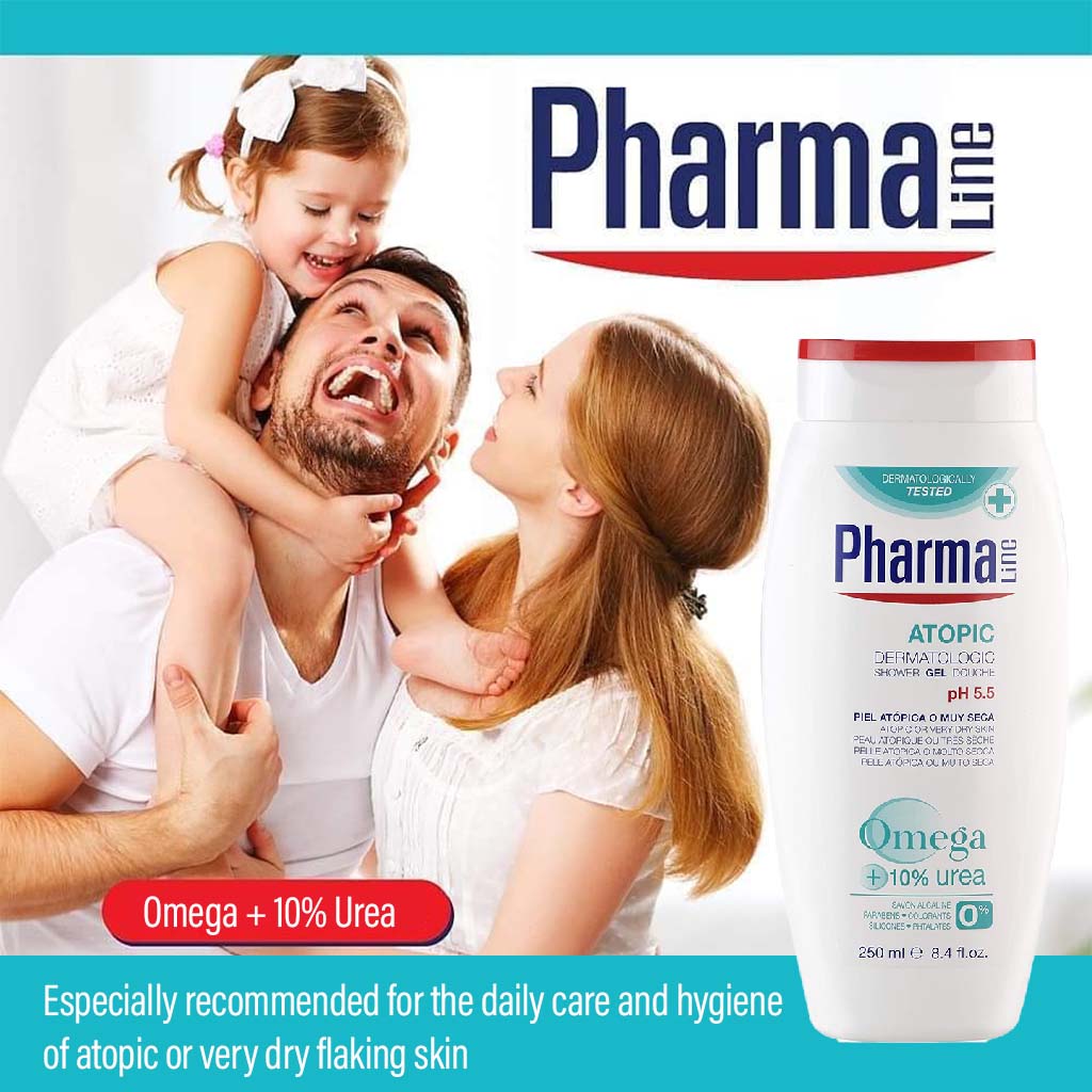 PharmaLine Atopic Dermatologic Shower Gel 250 mL - Easy Pharmacy LLC