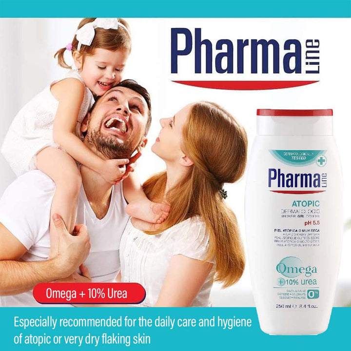 PharmaLine Atopic Dermatologic Shower Gel 250 mL - Easy Pharmacy LLC