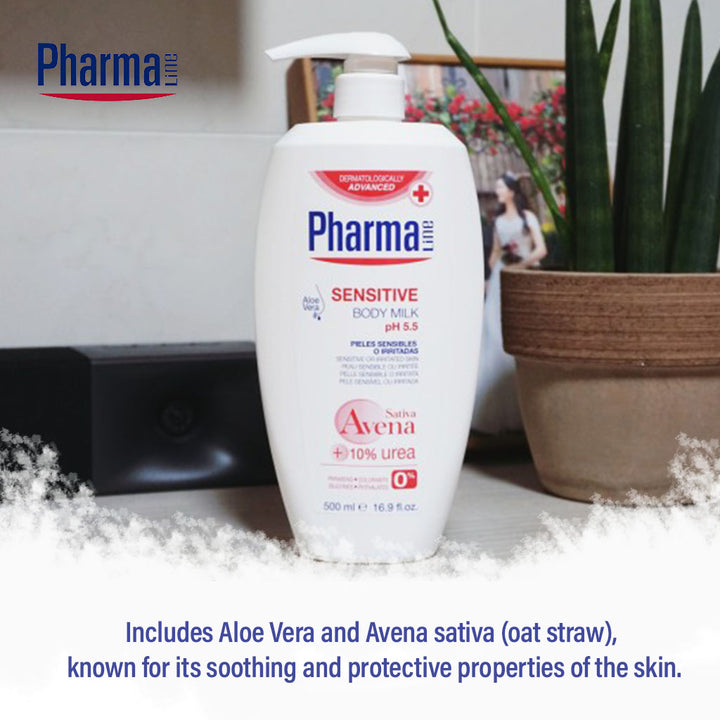 PharmaLine Sensitive Body Milk 500 mL - Easy Pharmacy LLC