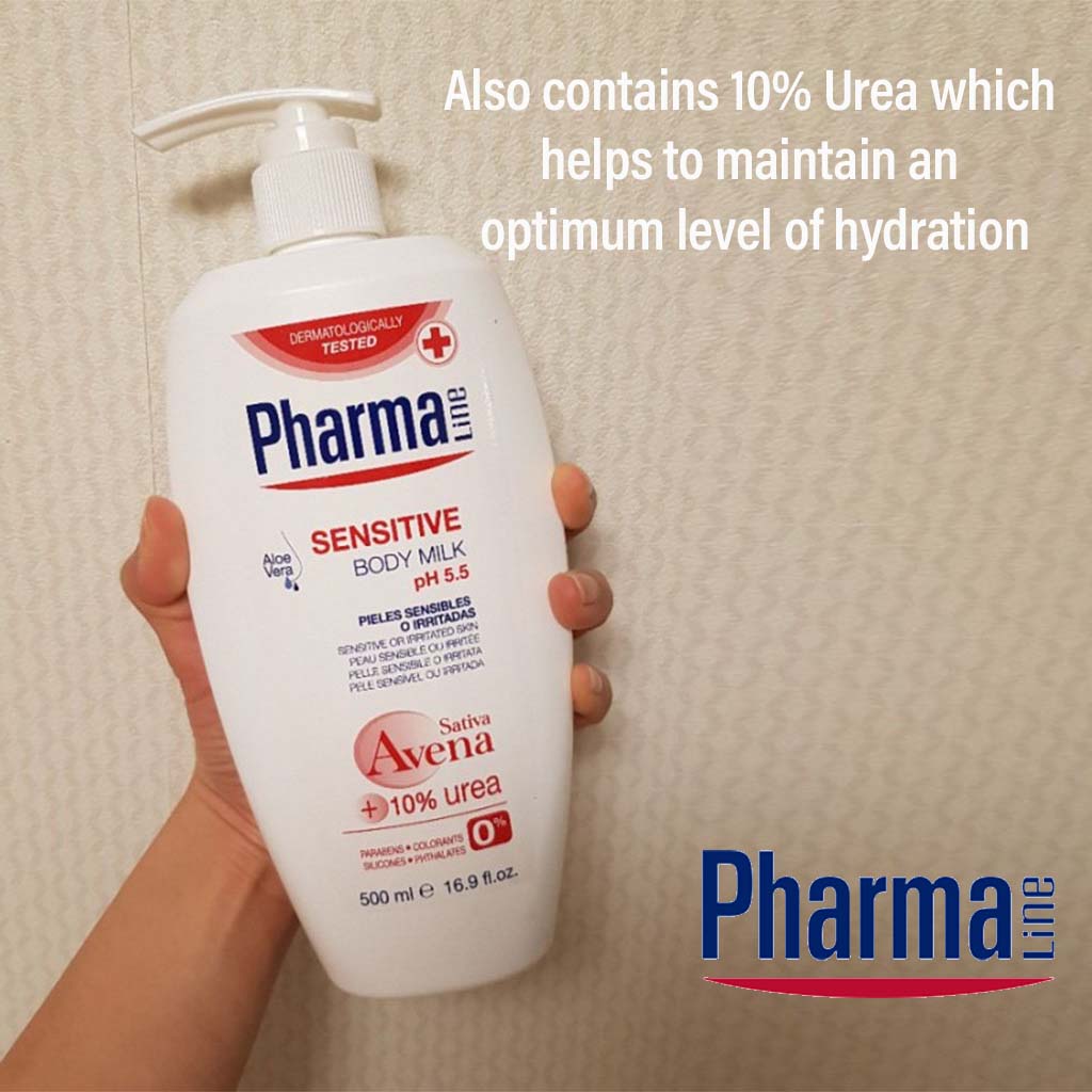 PharmaLine Sensitive Body Milk 500 mL - Easy Pharmacy LLC