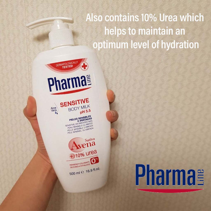 PharmaLine Sensitive Body Milk 500 mL - Easy Pharmacy LLC