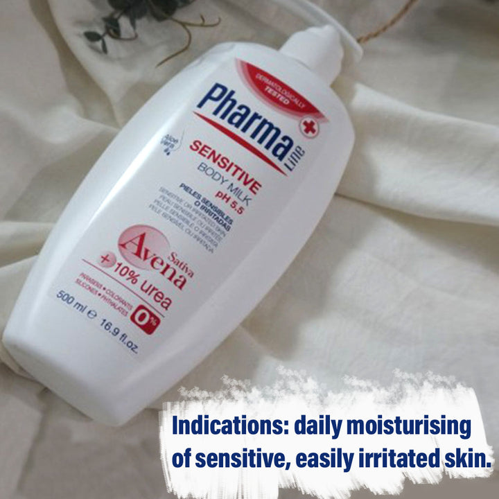 PharmaLine Sensitive Body Milk 500 mL - Easy Pharmacy LLC