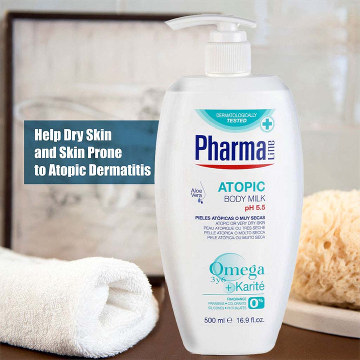 PharmaLine Atopic Body Milk 500 mL - Easy Pharmacy LLC