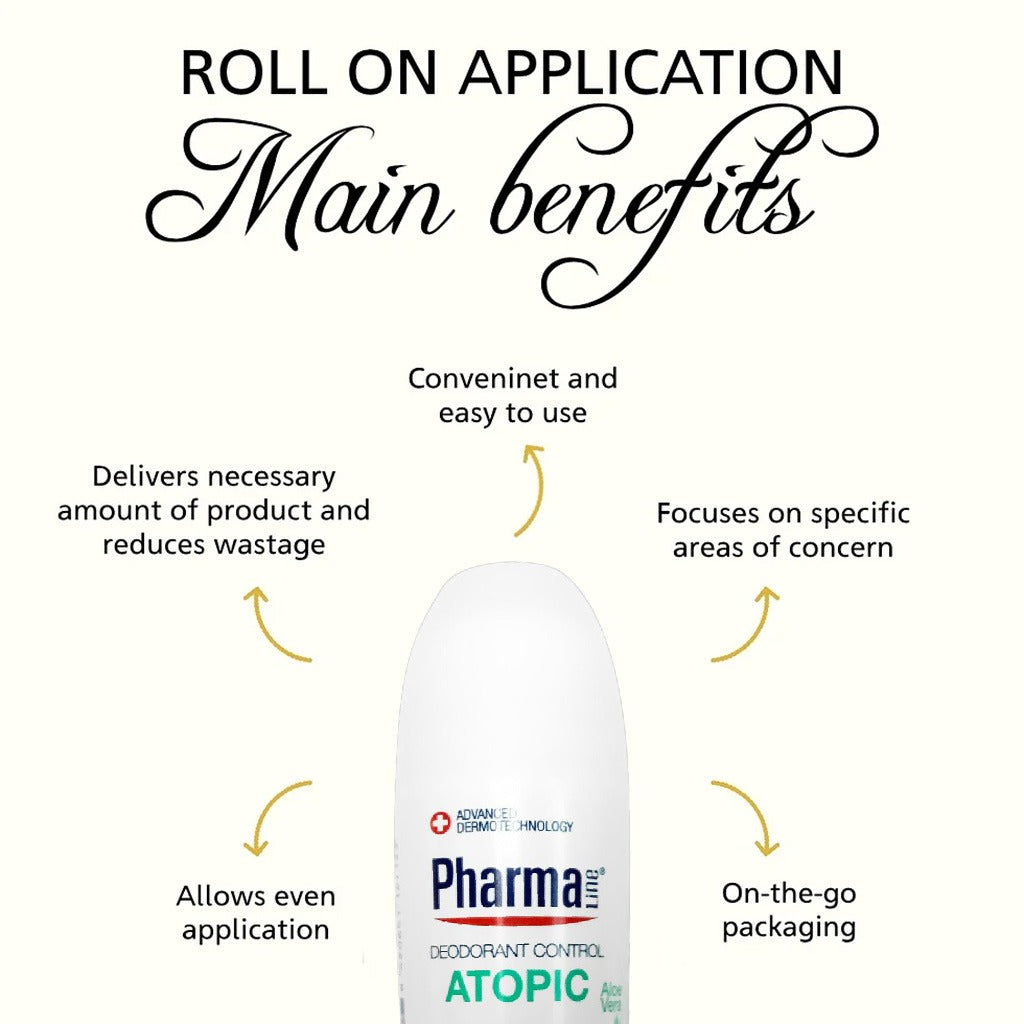 PharmaLine Atopic Deodorant Roll-On 50 mL - Easy Pharmacy LLC