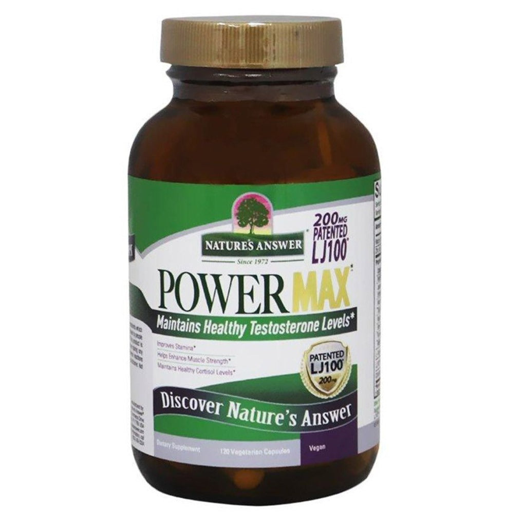 Nature's Answer Power Max Vegetarian Capsules For Stamina, Pack of 120's - Easy Pharmacy LLC