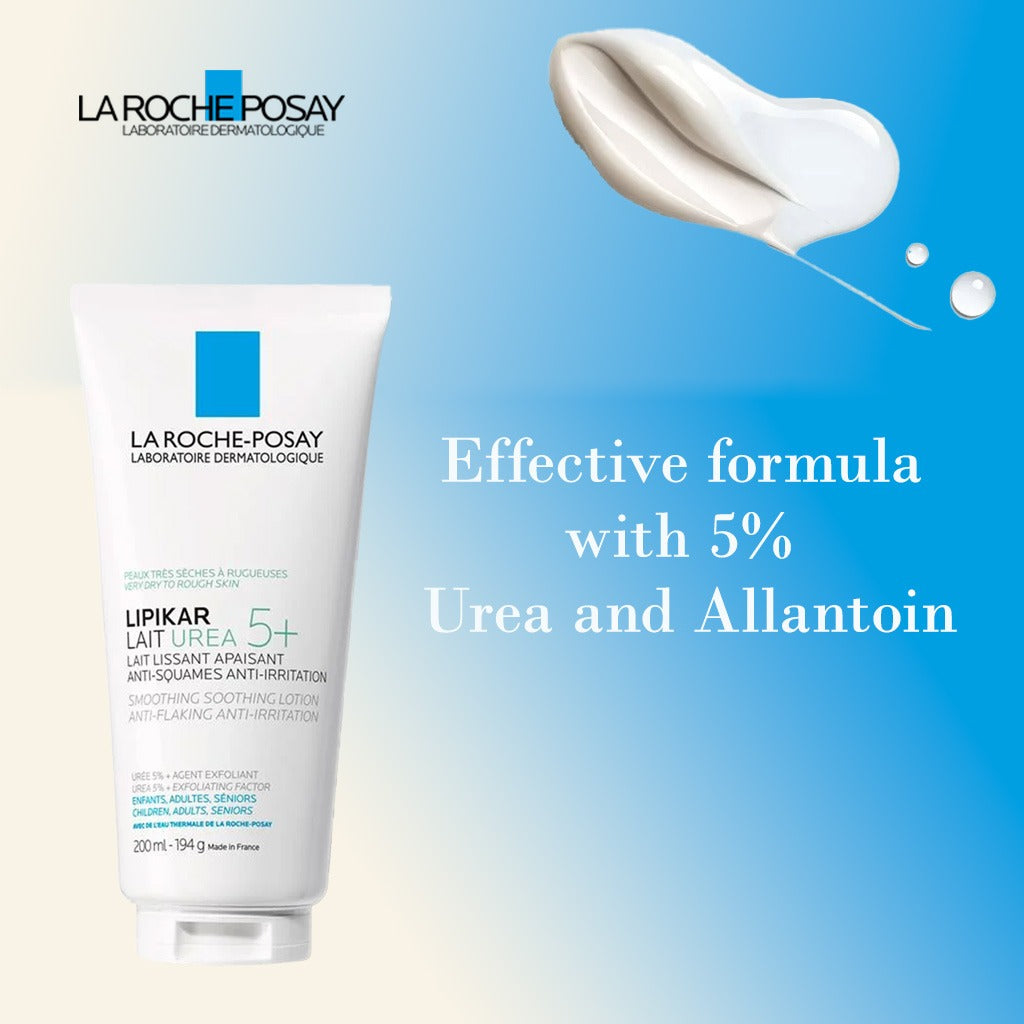 La Roche-Posay Lipikar Lait 5% Urea Body Lotion For Dry & Rough Skin 200ml - Easy Pharmacy LLC